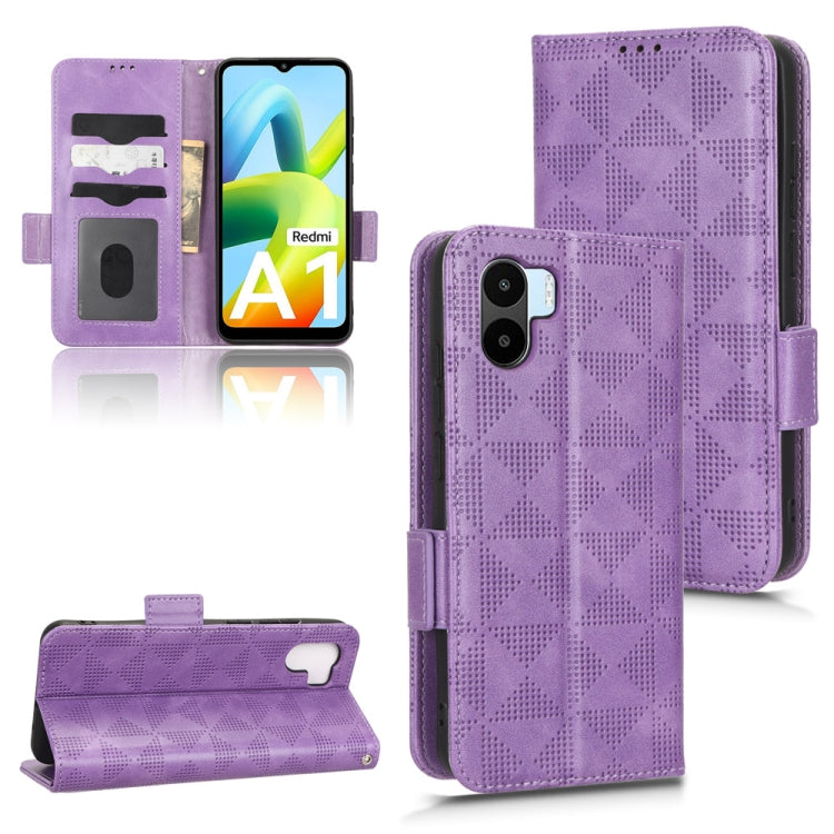 For Xiaomi Redmi A1 Symmetrical Triangle Leather Phone Case
