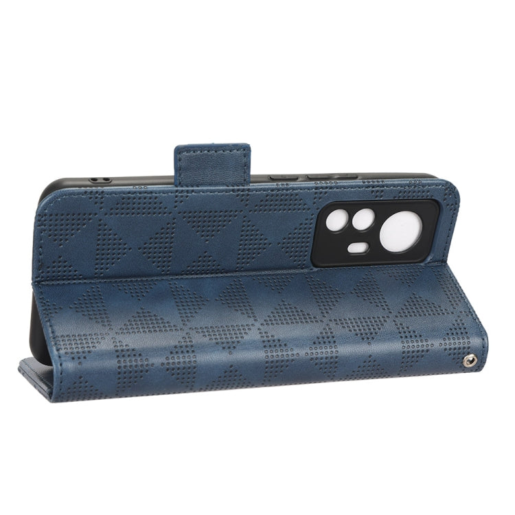 For Xiaomi Redmi K50 Ultra Symmetrical Triangle Leather Phone Case
