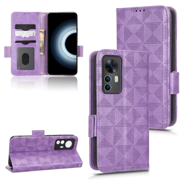 For Xiaomi Redmi K50 Ultra Symmetrical Triangle Leather Phone Case