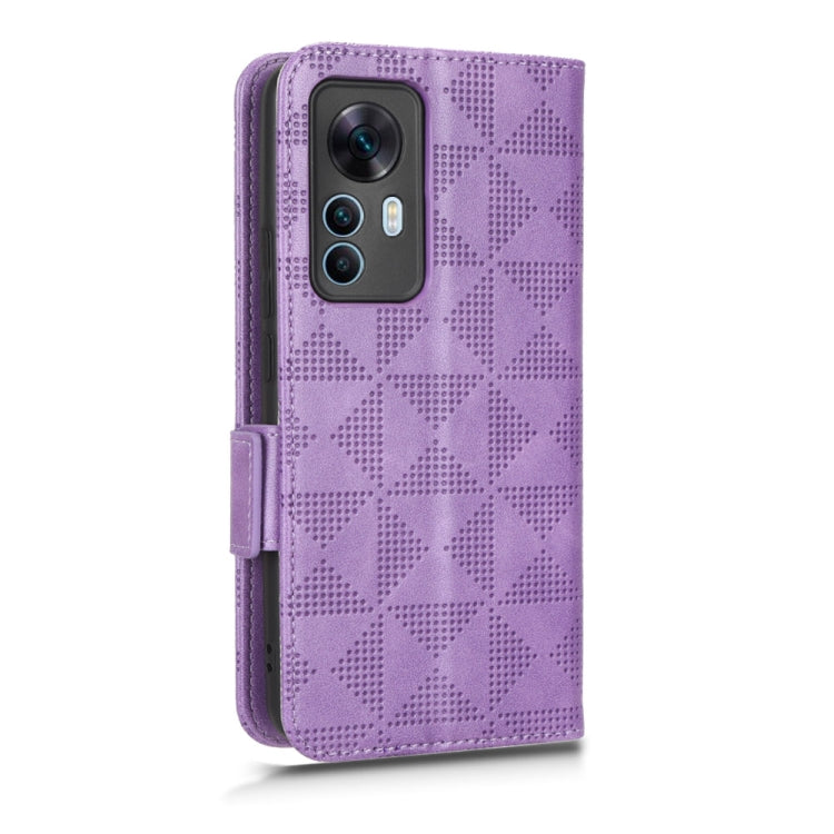 For Xiaomi Redmi K50 Ultra Symmetrical Triangle Leather Phone Case