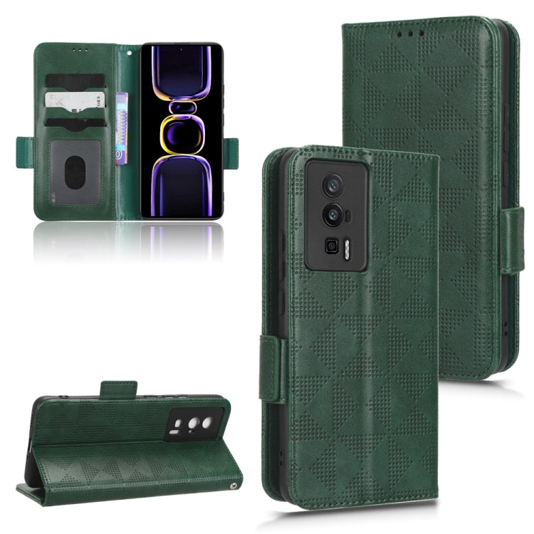 For Xiaomi Redmi K60 5G / K60 Pro Symmetrical Triangle Leather Phone Case