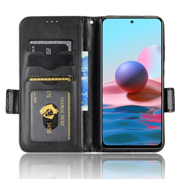 For Xiaomi Redmi Note 10 4G / 10S Symmetrical Triangle Leather Phone Case