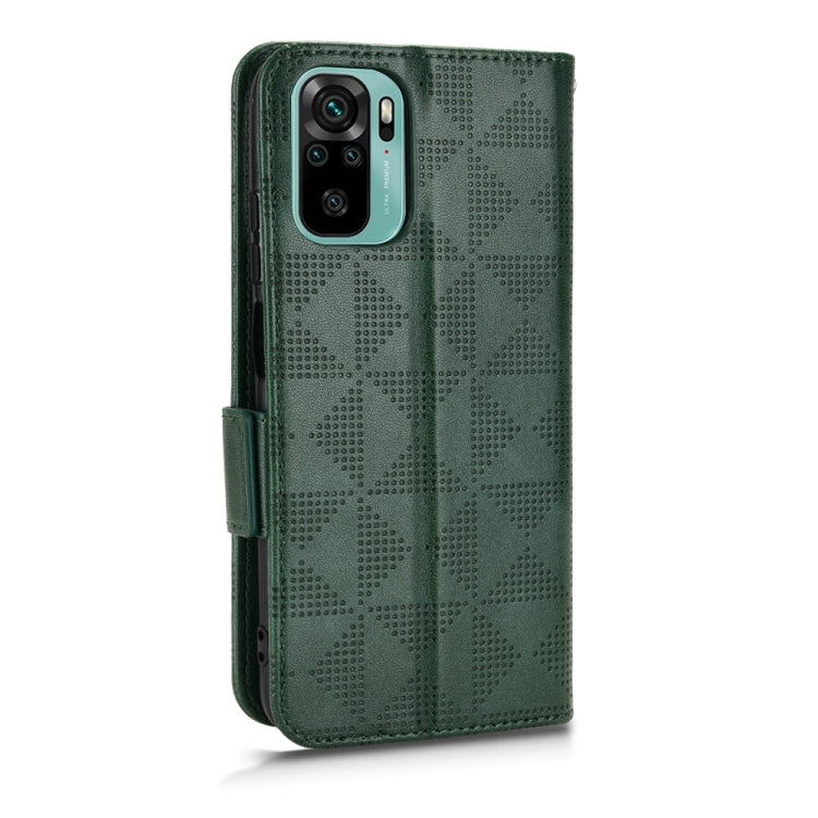 For Xiaomi Redmi Note 10 4G / 10S Symmetrical Triangle Leather Phone Case