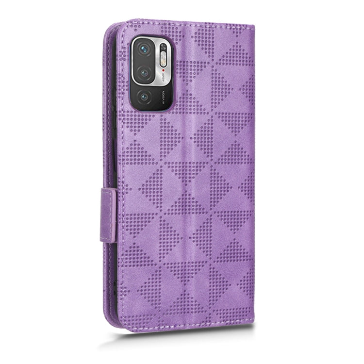 For Xiaomi Redmi Note 10 5G / 10T 5G Symmetrical Triangle Leather Phone Case