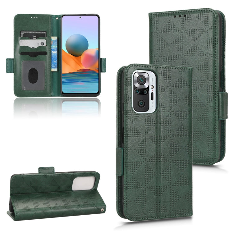 For Xiaomi Redmi Note 10 Pro 4G / Pro Max 4G Symmetrical Triangle Leather Phone Case