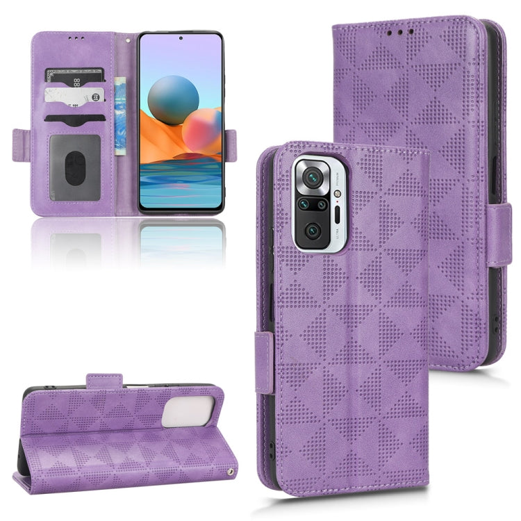 For Xiaomi Redmi Note 10 Pro 4G / Pro Max 4G Symmetrical Triangle Leather Phone Case