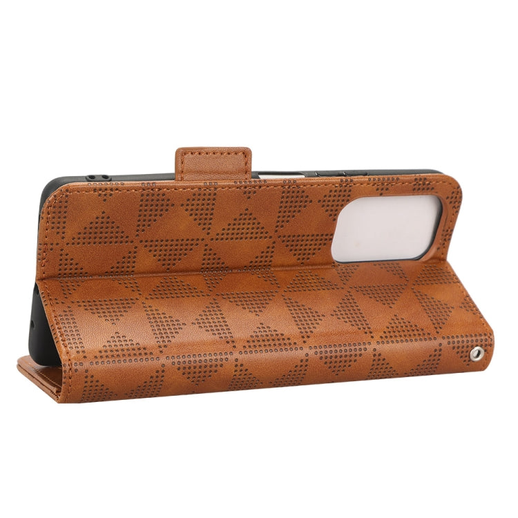 For Xiaomi Redmi Note 10 Pro 4G / Pro Max 4G Symmetrical Triangle Leather Phone Case