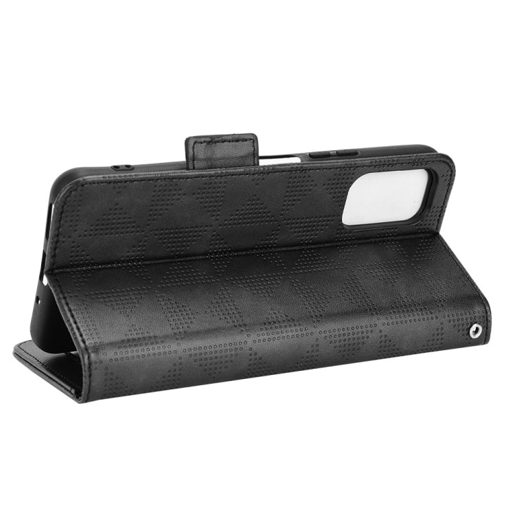 For Xiaomi Redmi Note 10 JE Symmetrical Triangle Leather Phone Case