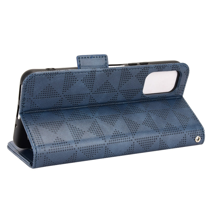 For Xiaomi Redmi Note 10 JE Symmetrical Triangle Leather Phone Case