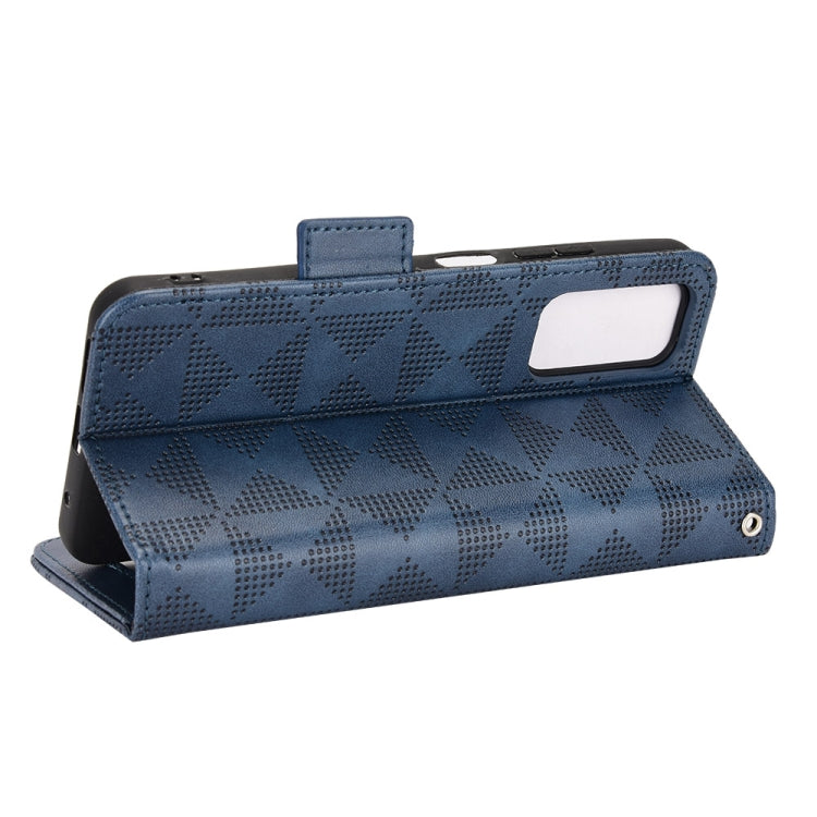 For Xiaomi Redmi Note 11 4G Global Symmetrical Triangle Leather Phone Case