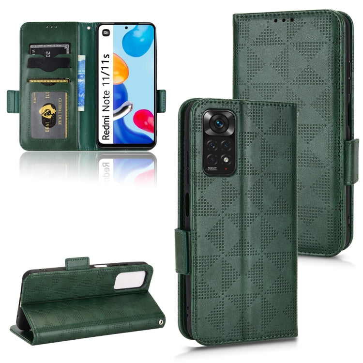 For Xiaomi Redmi Note 11 4G Global Symmetrical Triangle Leather Phone Case