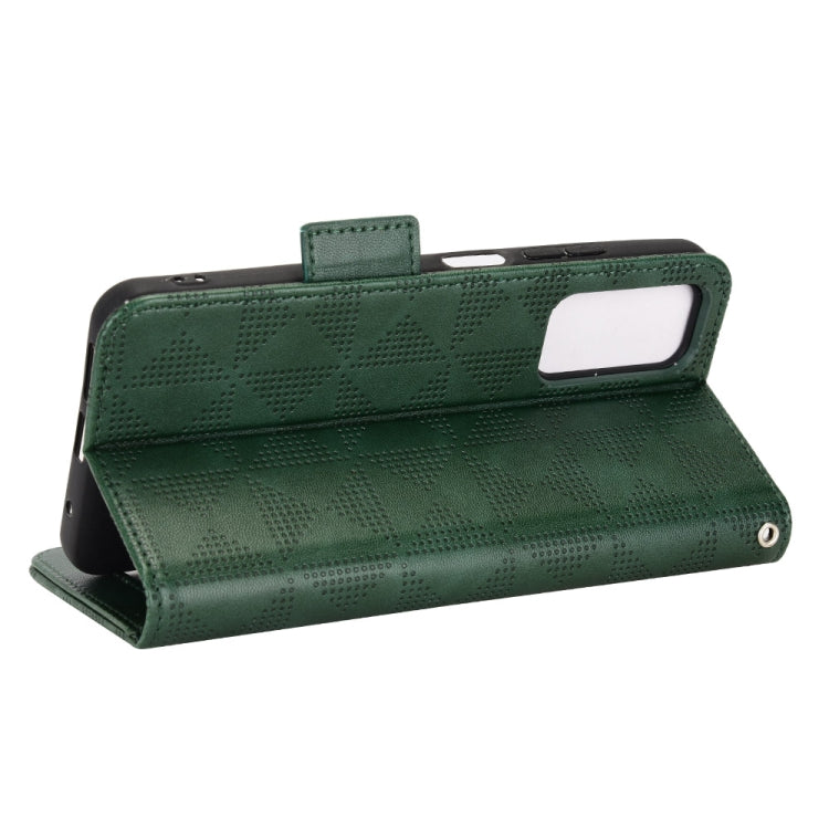 For Xiaomi Redmi Note 11 4G Global Symmetrical Triangle Leather Phone Case