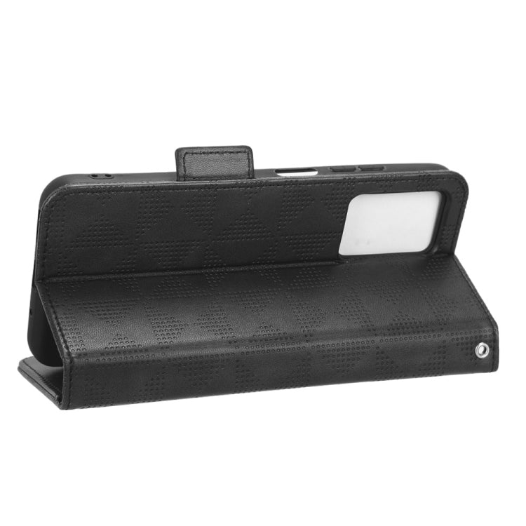 For Xiaomi Redmi 10 5G / Note 11E Symmetrical Triangle Leather Phone Case