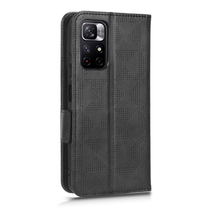For Xiaomi Redmi 10/Note 11S 5G/Poco M4 Pro 5G Symmetrical Triangle Leather Phone Case