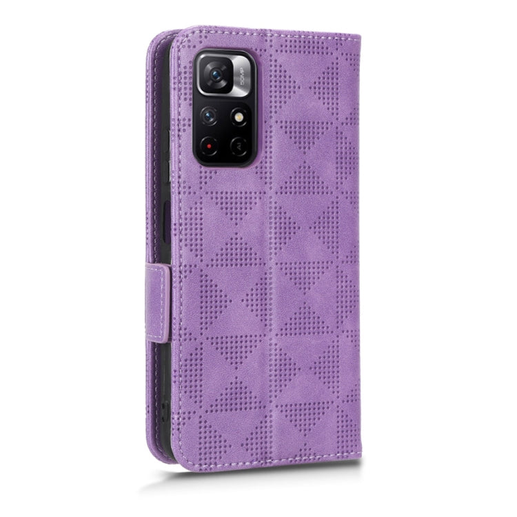 For Xiaomi Redmi 10/Note 11S 5G/Poco M4 Pro 5G Symmetrical Triangle Leather Phone Case
