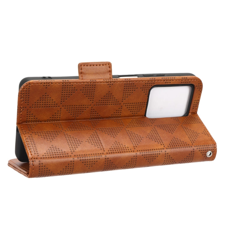 For Xiaomi Redmi Note 12 Pro+ 5G Global Symmetrical Triangle Leather Phone Case