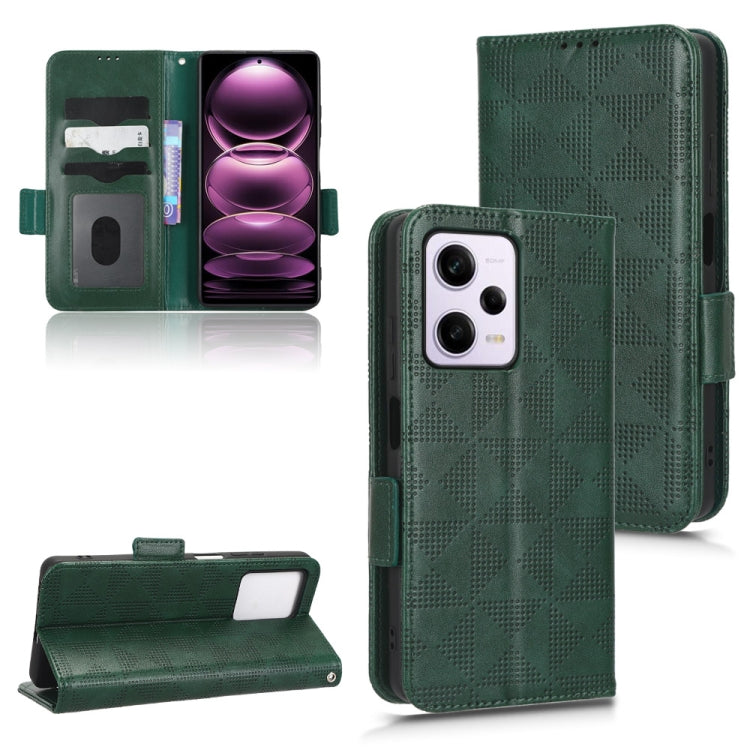 For Xiaomi Redmi Note 12 Pro 5G Global Symmetrical Triangle Leather Phone Case