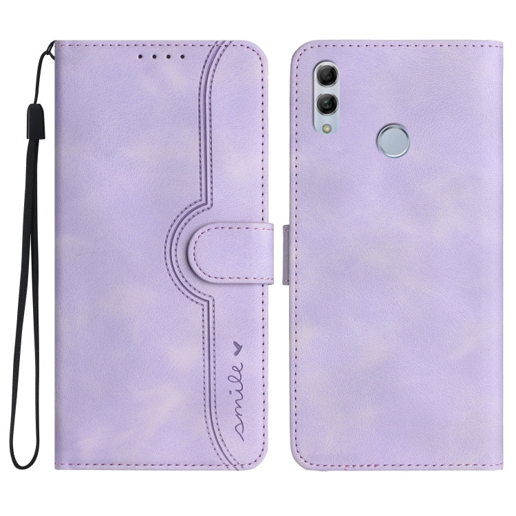 For Honor 10 Lite/Huawei P smart 2019 Heart Pattern Skin Feel Leather Phone Case
