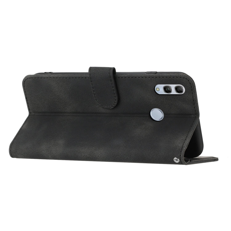 For Honor 10 Lite/Huawei P smart 2019 Heart Pattern Skin Feel Leather Phone Case