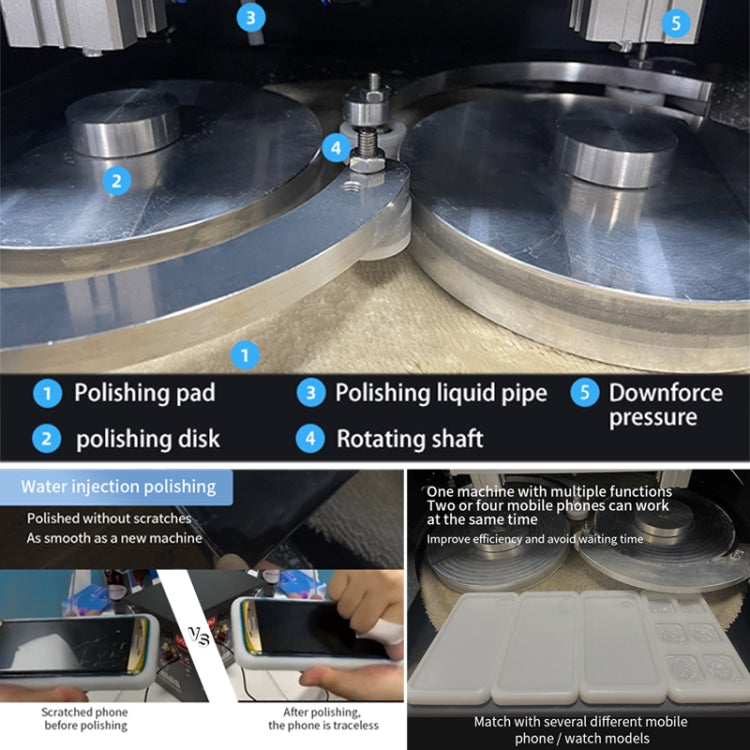 TBK 938M Multi-station Mobile Phone Screen Water Mill Polishing Machine