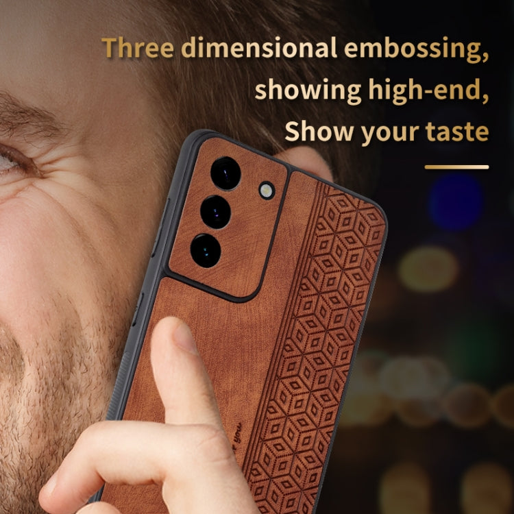 For Samsung Galaxy S21 5G AZNS 3D Embossed Skin Feel Phone Case