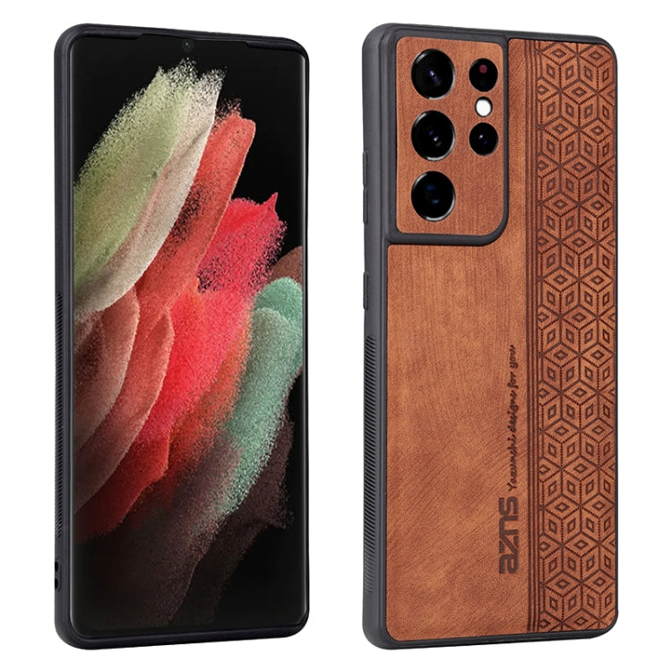For Samsung Galaxy S21 Ultra 5G AZNS 3D Embossed Skin Feel Phone Case