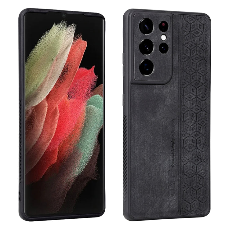 For Samsung Galaxy S21 Ultra 5G AZNS 3D Embossed Skin Feel Phone Case