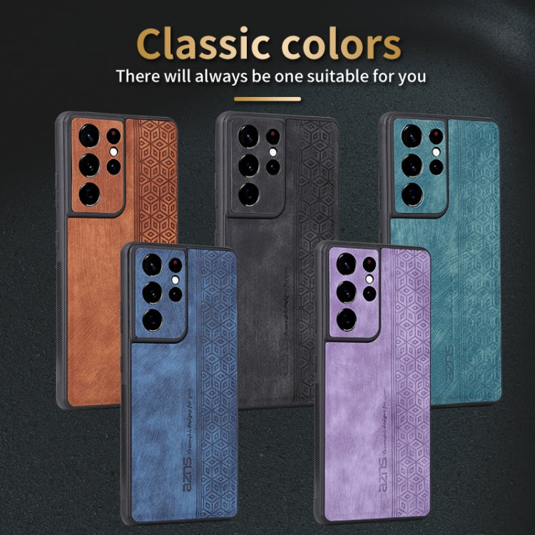 For Samsung Galaxy S21 Ultra 5G AZNS 3D Embossed Skin Feel Phone Case
