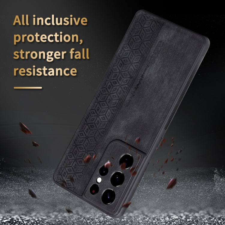 For Samsung Galaxy S21 Ultra 5G AZNS 3D Embossed Skin Feel Phone Case