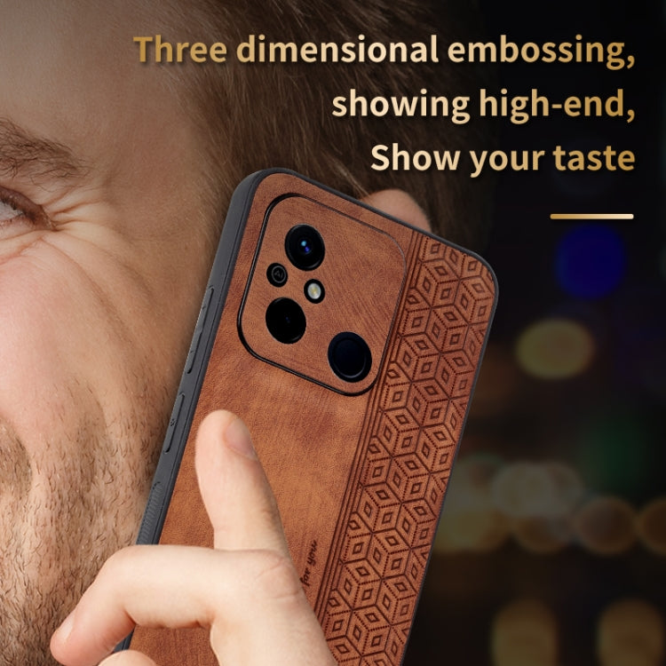 For Xiaomi Poco C55 / Redmi 12C / 11A AZNS 3D Embossed Skin Feel Phone Case