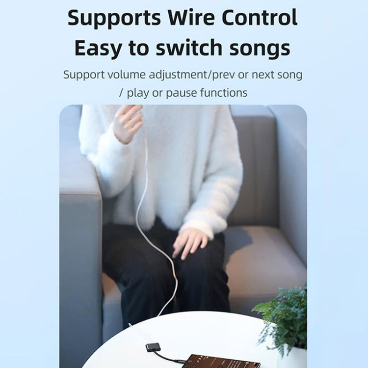 USAMS US-SJ598 AU15 Aluminum Alloy USB-C / Type-C to Type-C + 3.5DC Audio Adapter(Black)