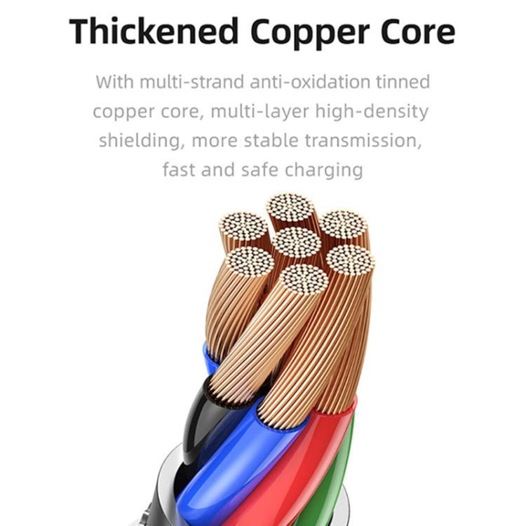 USAMS US-SJ601 U84 USB to USB-C / Type-C 3A Charging Data Cable, Length:1m