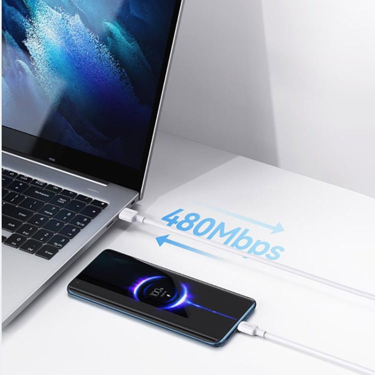 USAMS US-SJ601 U84 USB to USB-C / Type-C 3A Charging Data Cable, Length:1m