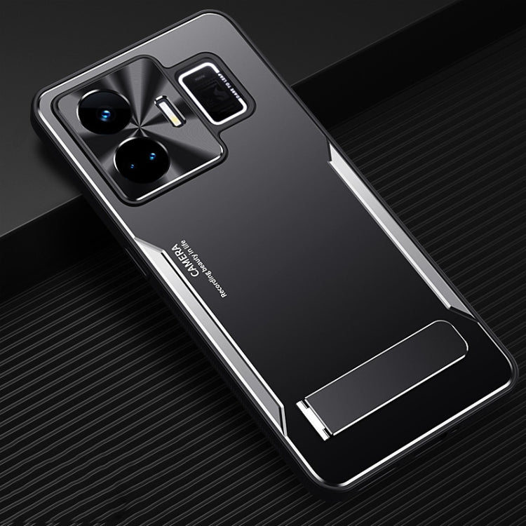 For Realme GT Neo5 Blade Series TPU + Titanium Alloy Phone Case with Holder