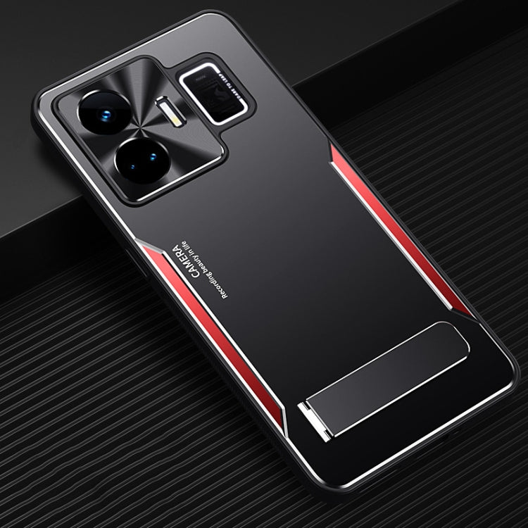 For Realme GT Neo5 Blade Series TPU + Titanium Alloy Phone Case with Holder
