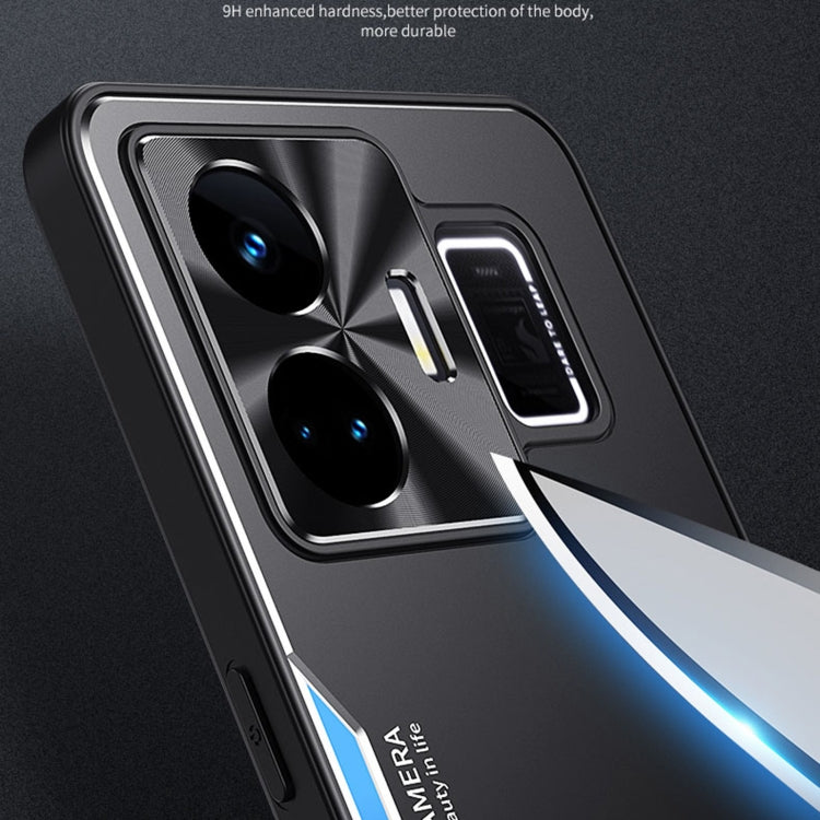 For Realme GT Neo5 Blade Series TPU + Titanium Alloy Phone Case with Holder