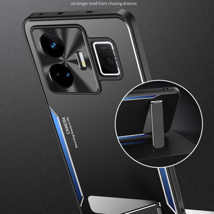For Realme GT Neo5 Blade Series TPU + Titanium Alloy Phone Case with Holder