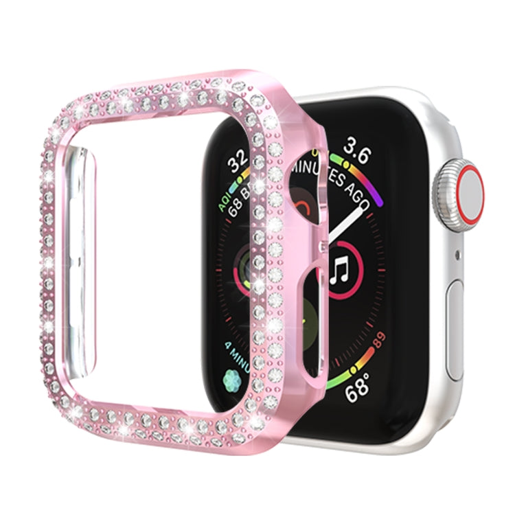 For Apple Watch Series 5 & 4 44mm Double Row Diamonds PC Protective Case