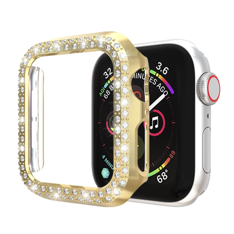 For Apple Watch Series 5 & 4 44mm Double Row Diamonds PC Protective Case