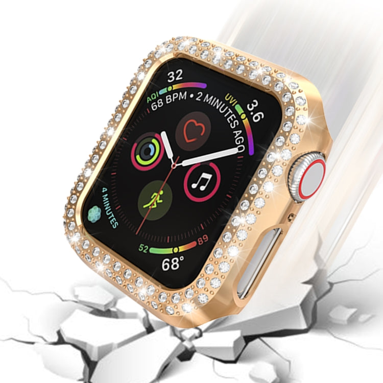 For Apple Watch Series 5 & 4 44mm Double Row Diamonds PC Protective Case