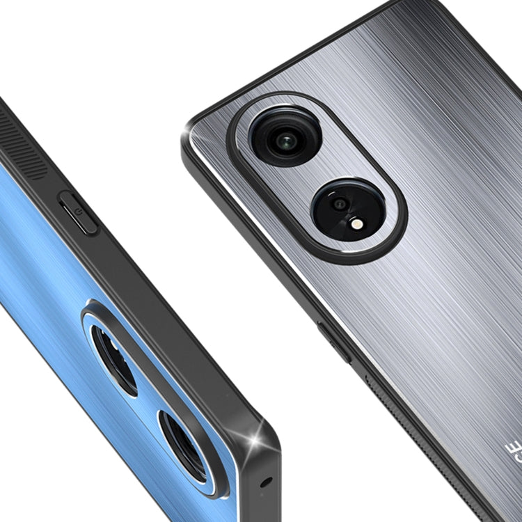 For OPPO A1 Pro / A98 Metal Brushed Texture Shockproof Phone Case