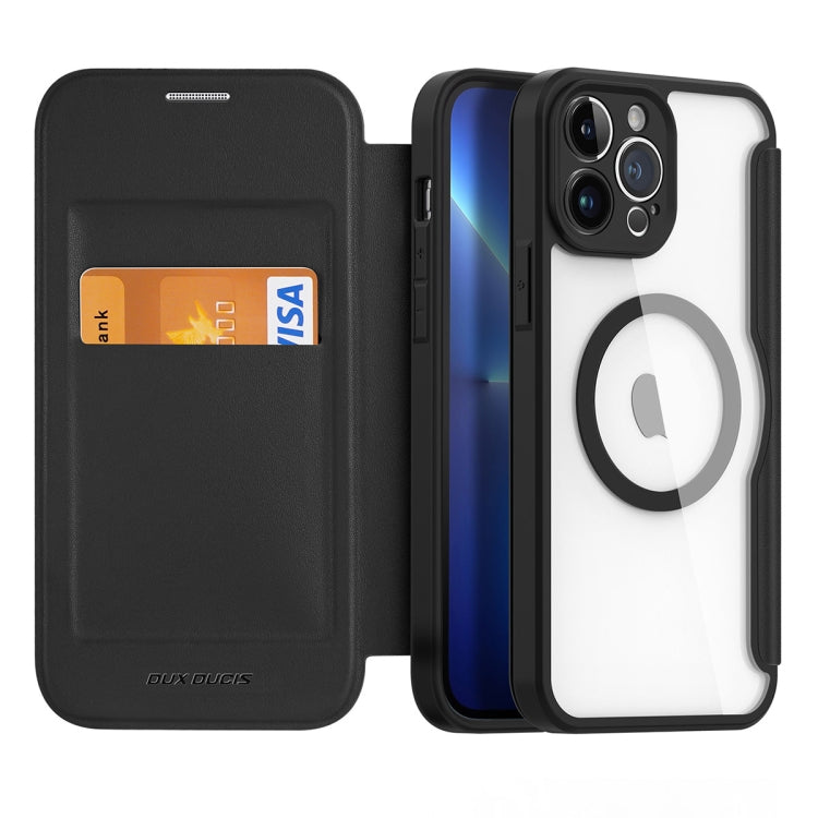 For iPhone 13 Pro Max DUX DUCIS Skin X Pro Series Magsafe PC + TPU Leather Phone Case