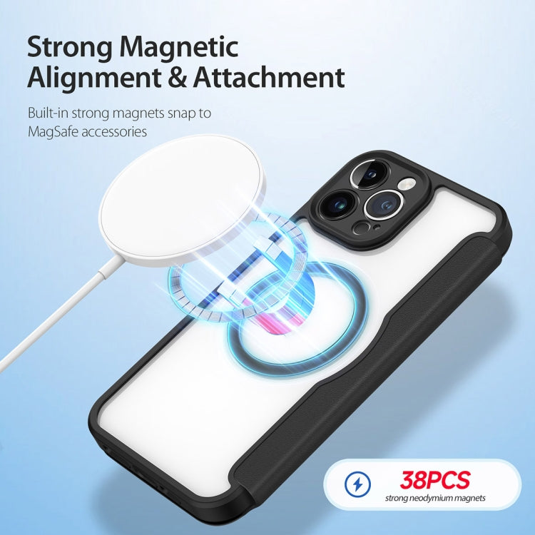 For iPhone 13 Pro Max DUX DUCIS Skin X Pro Series Magsafe PC + TPU Leather Phone Case