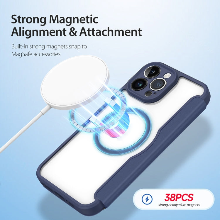 For iPhone 13 Pro Max DUX DUCIS Skin X Pro Series Magsafe PC + TPU Leather Phone Case