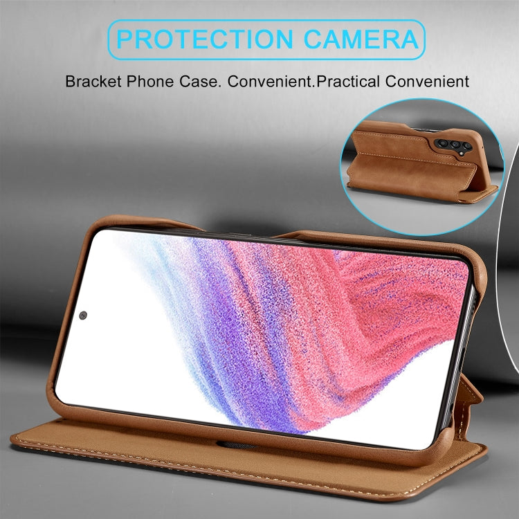 For Samsung Galaxy A54 5G LC.IMEEKE Hon Ancient Series Horizontal Flip Leather Phone Case