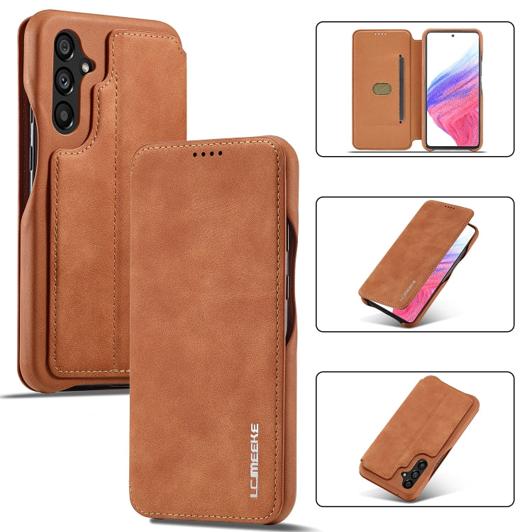 For Samsung Galaxy A54 5G LC.IMEEKE Hon Ancient Series Horizontal Flip Leather Phone Case