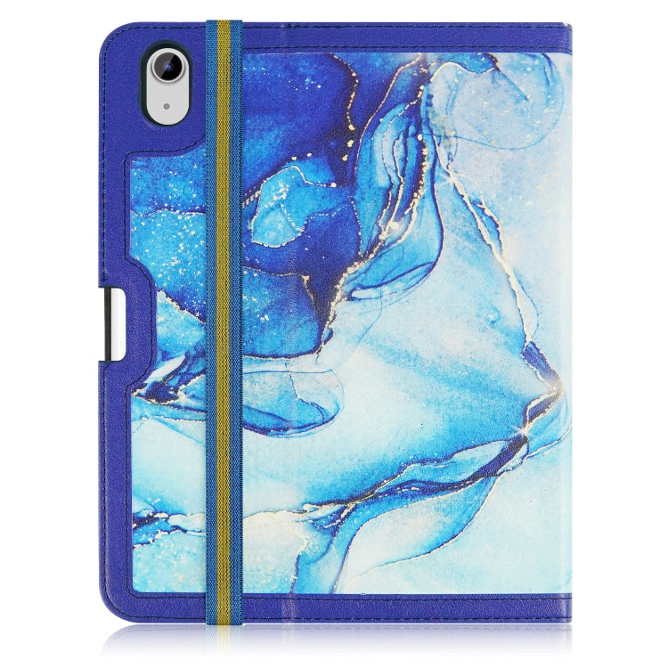 For iPad 10th Gen 10.9 2022 Marble Pattern Stitching Leather Tablet Case