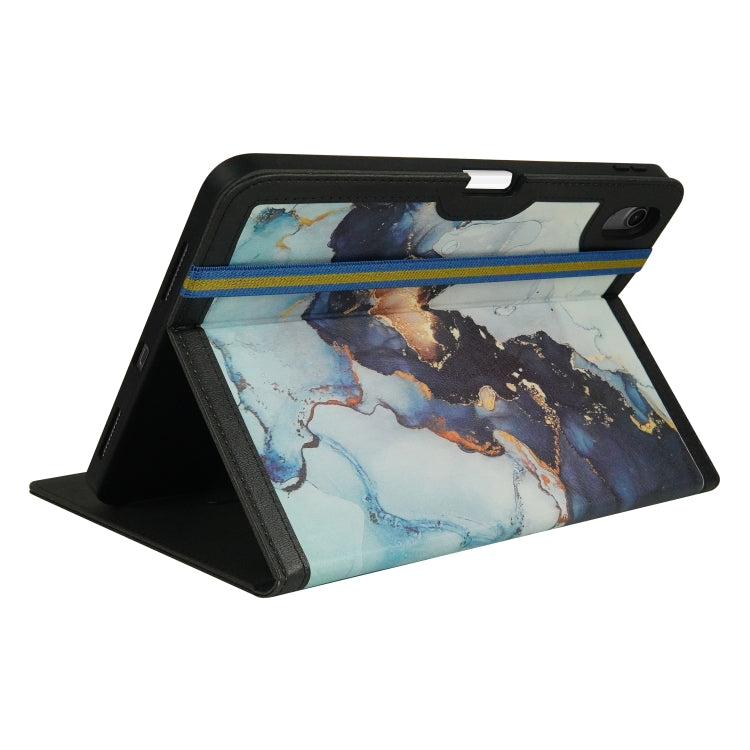 For iPad 10th Gen 10.9 2022 Marble Pattern Stitching Leather Tablet Case