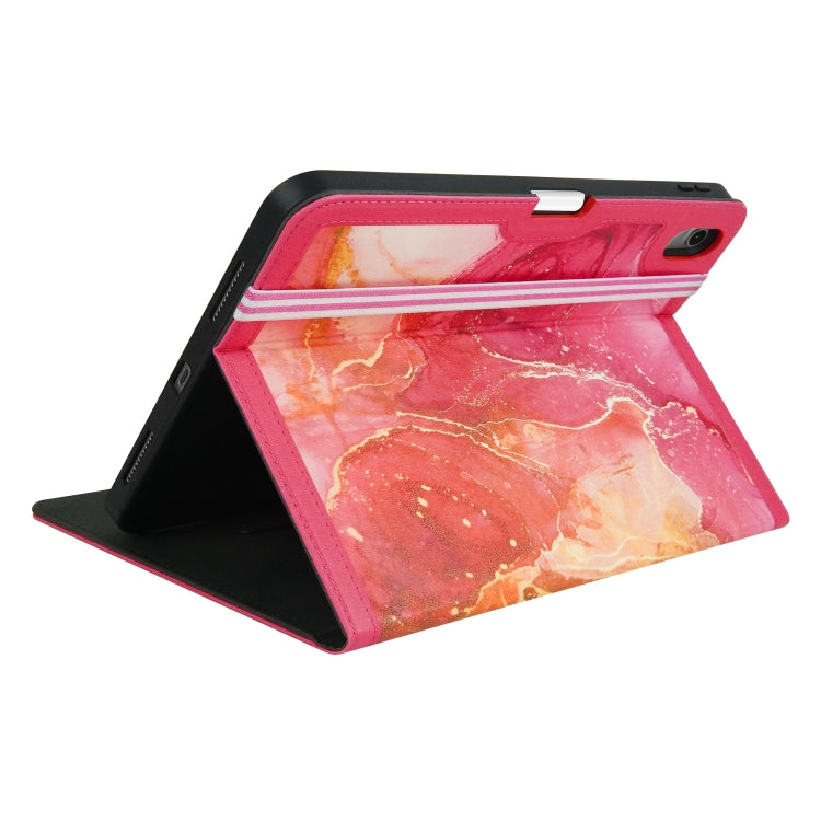 For iPad 10th Gen 10.9 2022 Marble Pattern Stitching Leather Tablet Case