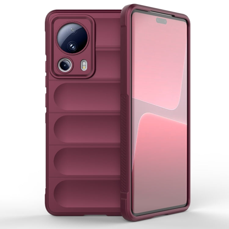 For Xiaomi 13 Lite Magic Shield TPU + Flannel Phone Case